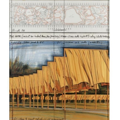 Christo - the Gates (projet pour Central Park NYC)