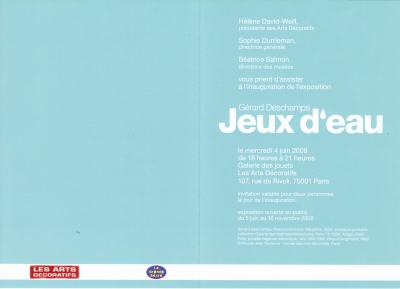 Jeux d'eau, Musée des Arts Décoratifs, Paris, 2008