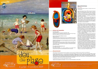 Jeu de plage, villa montebello, Trouville, 2009